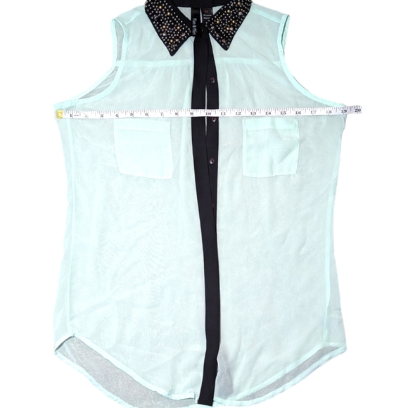 Fun & Flirt women’s sheer top Size medium EUC - Picture 2 of 5